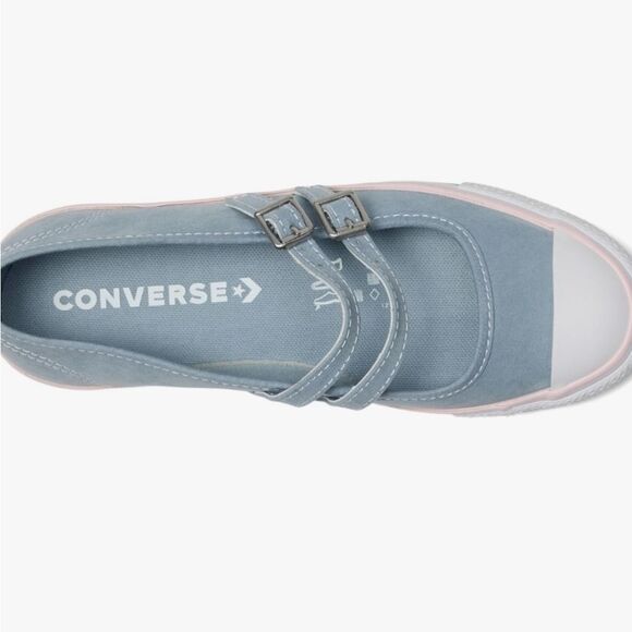 Converse All Star Dainty Mary Jane Sneakers- Wet Stone/Sugar Berry/White - Picture 2 of 12